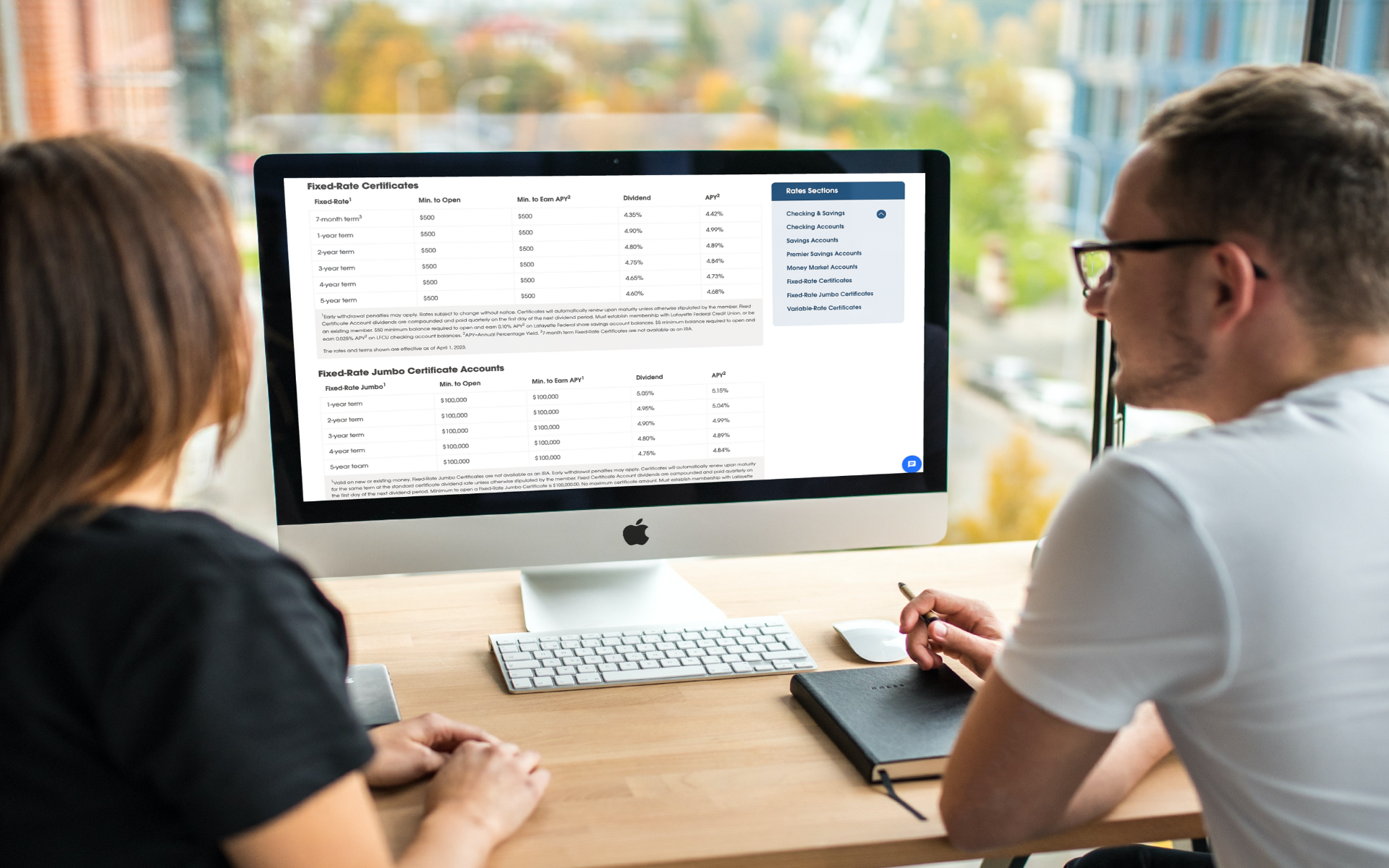 Lafayette Federal - Rates Tables